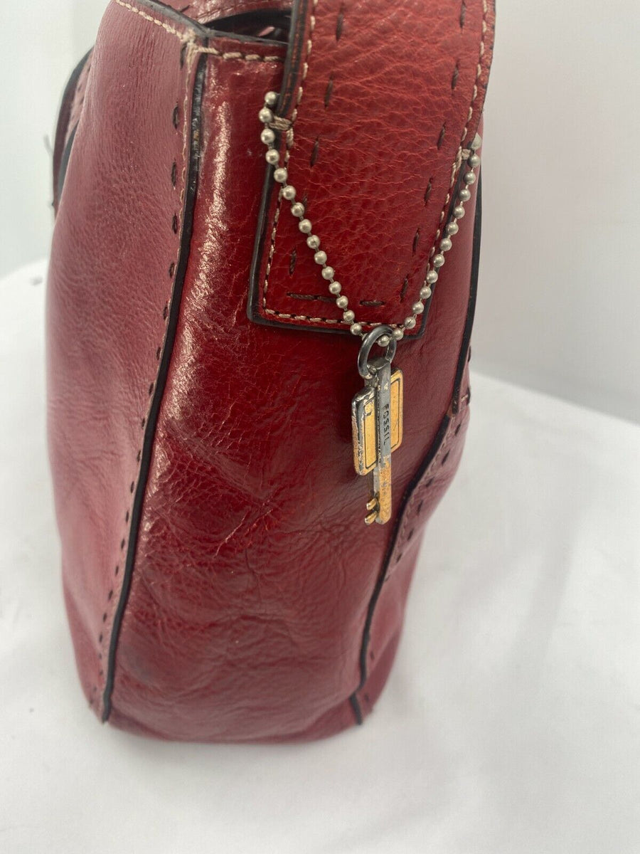 Fossil Tara Crossbody Burgundy Red Leather Handbag India | Ubuy
